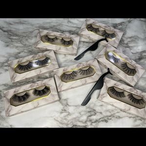 eyelashes in 7 different styles